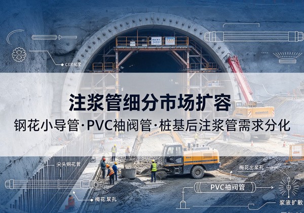 塔什库尔干注浆管细分市场扩容，隧道钢花小导管、PVC 袖阀管、桩基后注浆管需求分化